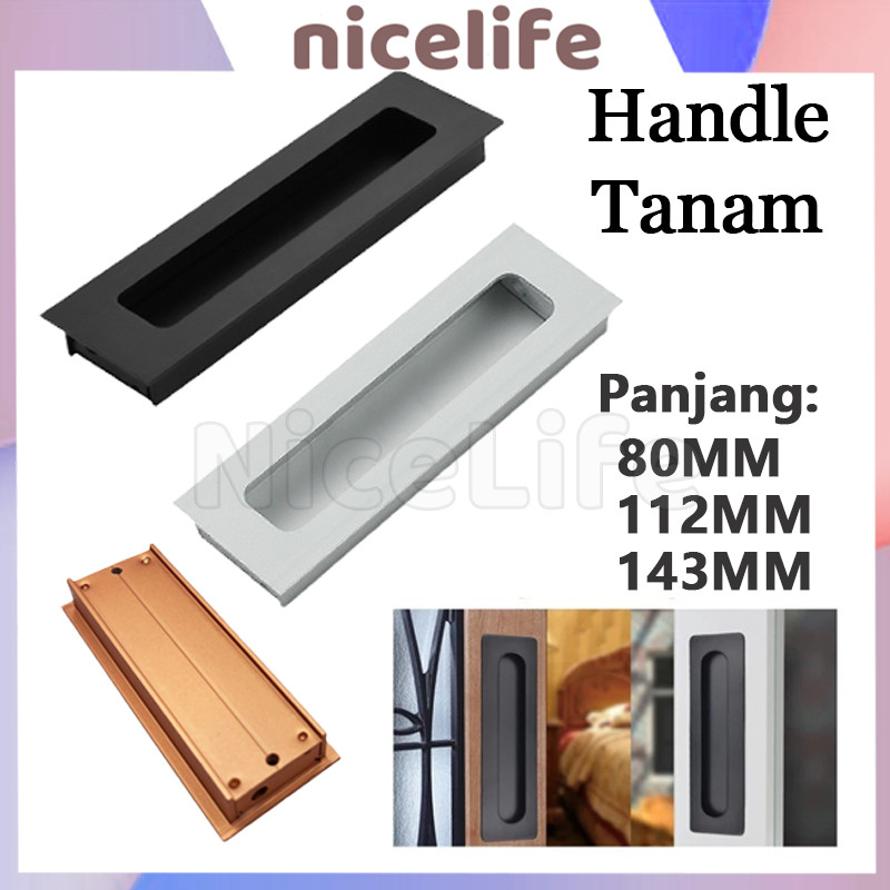 Tarikan Laci Tanam Laci Tanam Gagang Lemari Flush Modern