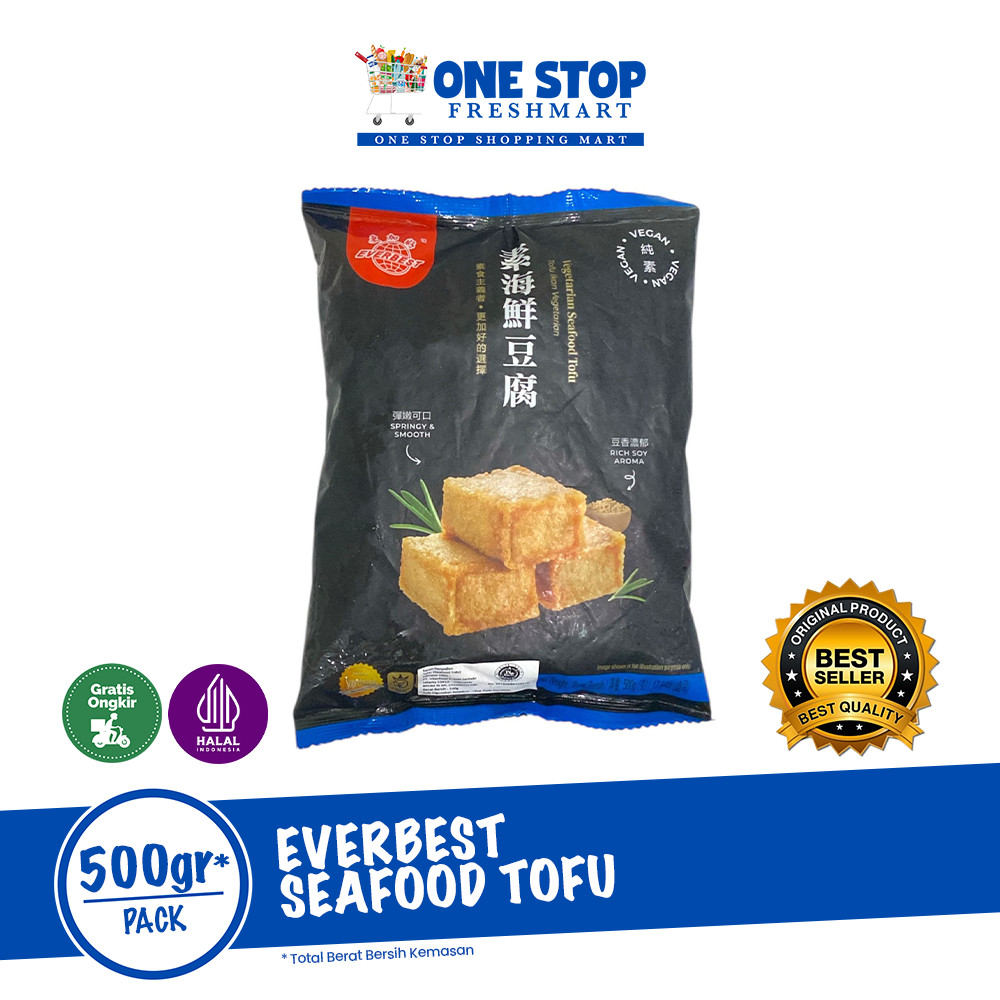 

EVERBEST SEAFOOD TOFU 500GR / EVERBEST SEAFOOD TOFU VEGETARIAN 500GR
