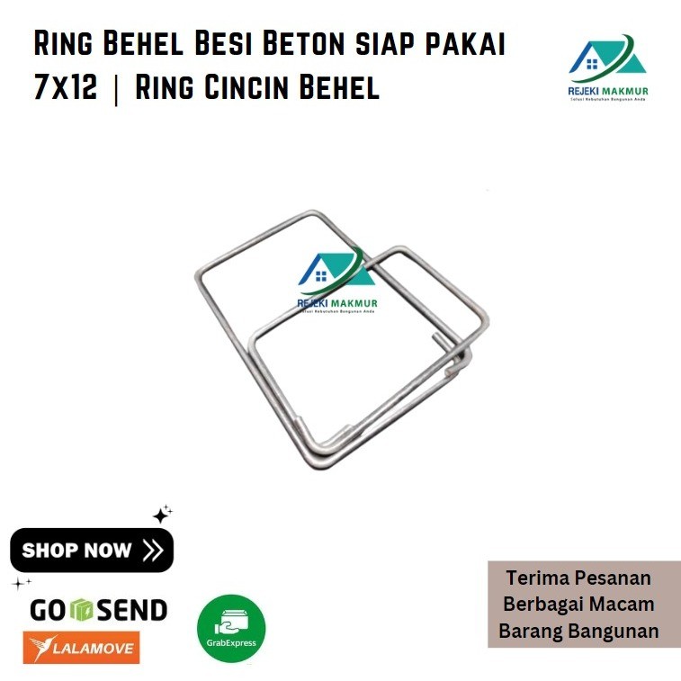 Ring Behel Besi Beton siap pakai 7x12 | Ring Cincin Behel