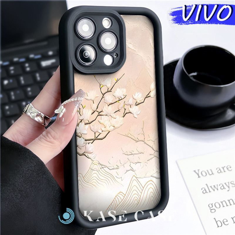 Estetik Bunga Silicone SoftCase VIVO Y17s Y12s Y03 Y15s Y21 Y20 Y18 Y28 Y16 Y22 Y02 Y17 Soft Polos H