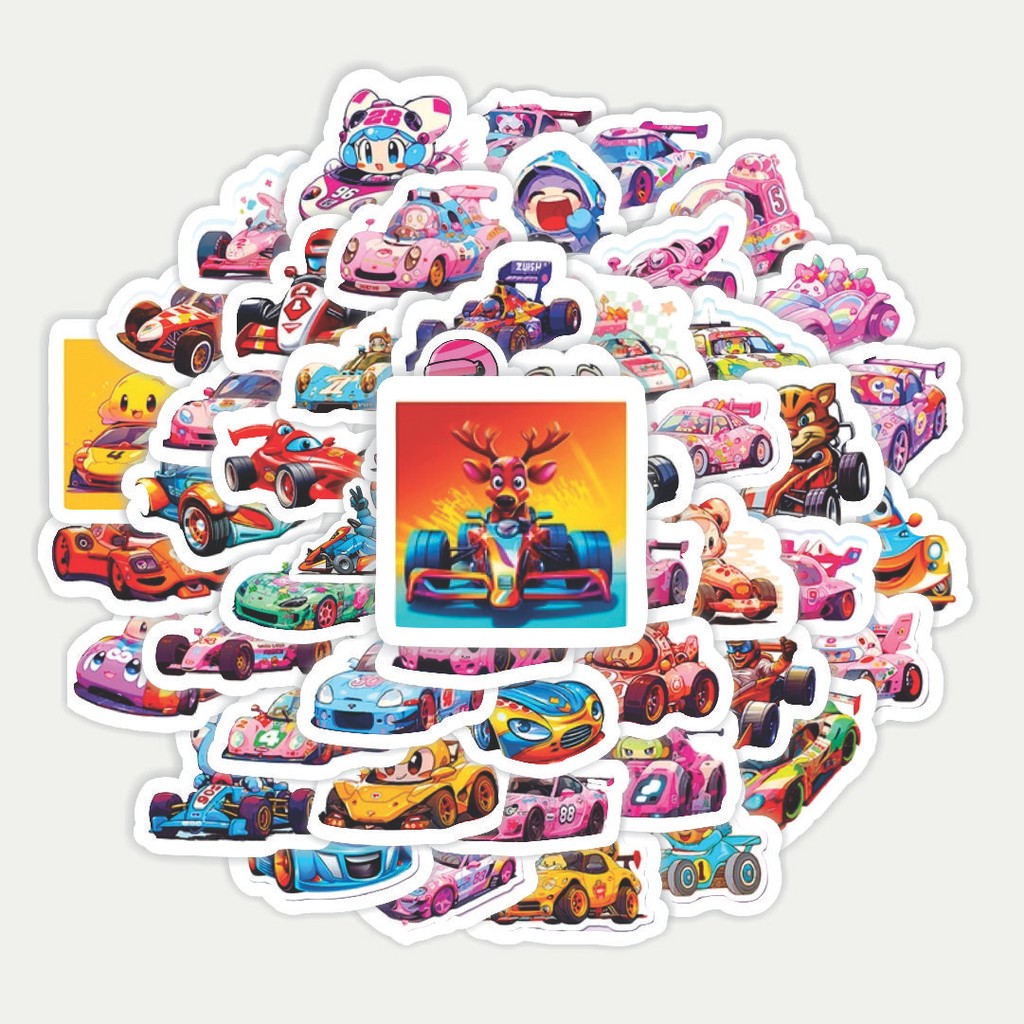 

Sticker Pack Stiker Cute Car Racing [Balap Mobil Lucu] | Sticker TUMBLR | Stiker LAPTOP KOPER HELM