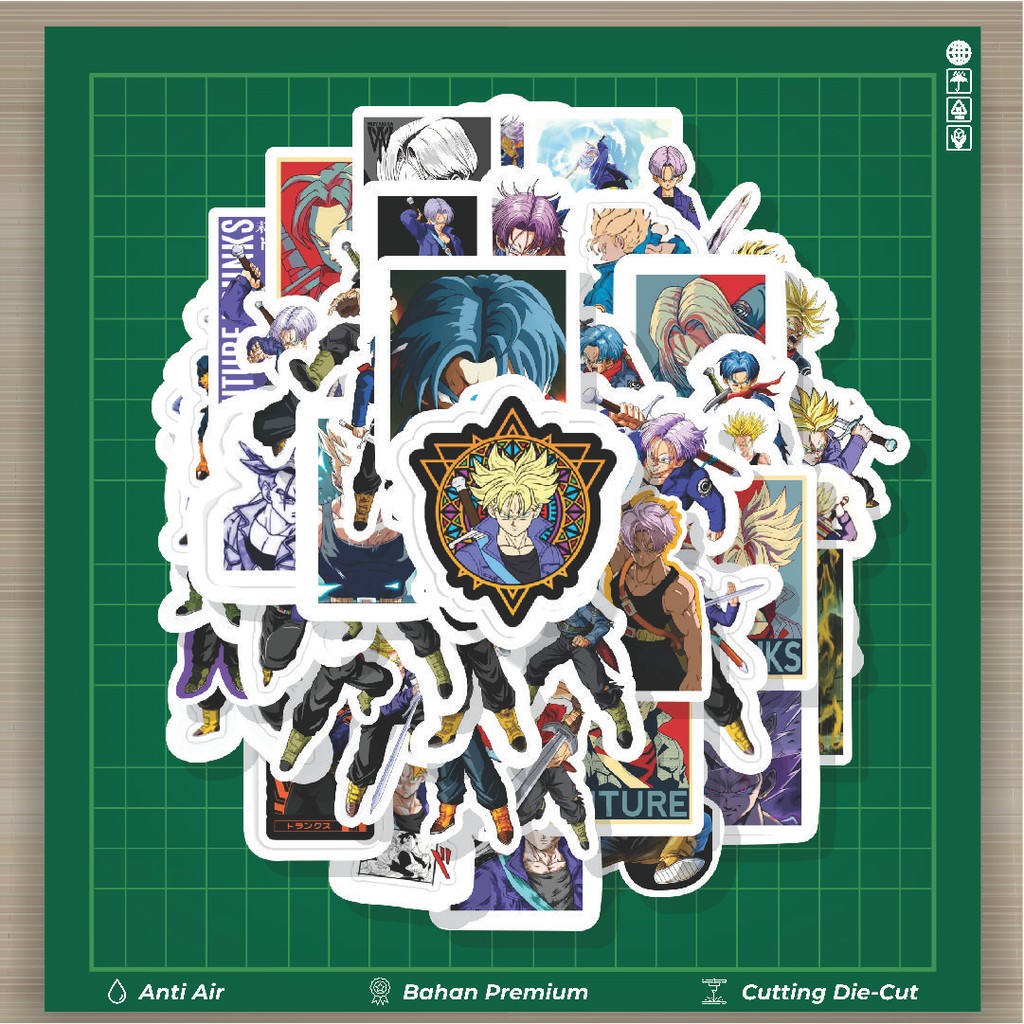 

HOT 50 PCS STIKER Stiker Anime Trunks Stiker Fashion Cars Decal Dingin Kartu Album Custom Vinyl Anti Air- Sticker Aesthetic Buku Journal Koper Casing HP Tablet Laptop Helm Motor Botol Minum