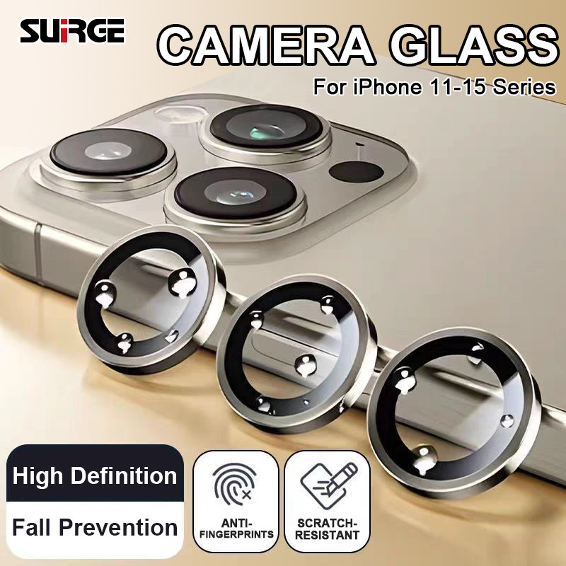 SUIRGE Metal Camera Lens Protector Anti-Scratch Anti-Glare For IPhone 11 12 13 14 15 16 17 Pro Max