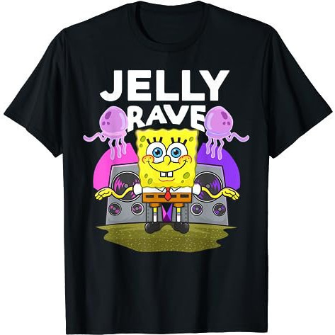 Baju Kaos Dewasa Mademark X Spongebob Squarepants - Spongebob Jelly Jam Jelly Rave