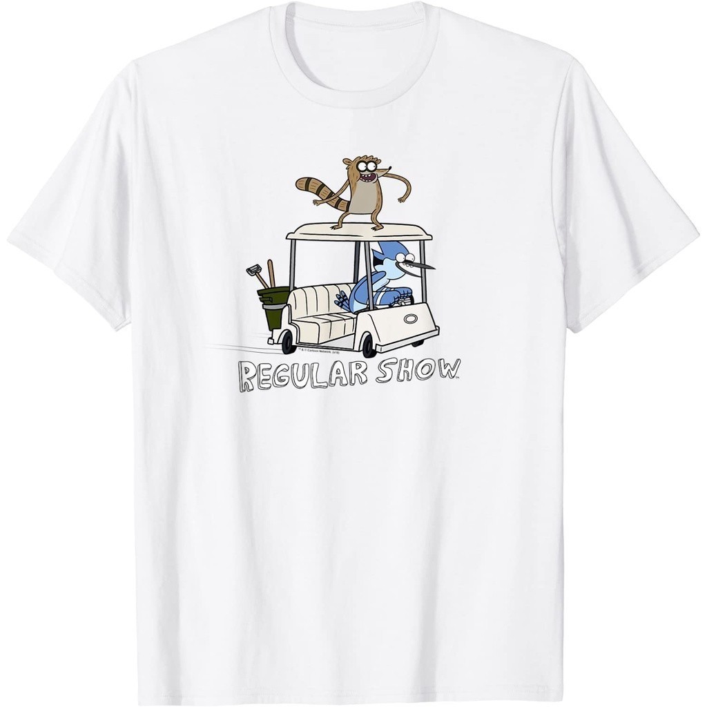 Baju Kaos Dewasa Regular Show Mordecai And Rigby Gol