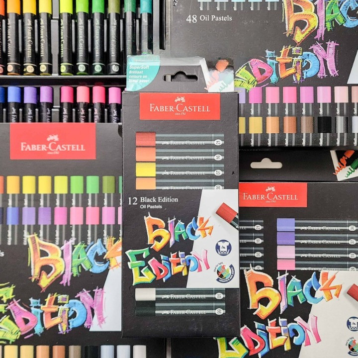 

COD Faber Castell Black Edition Oil Pastel Series 12/24/36/48 Warna