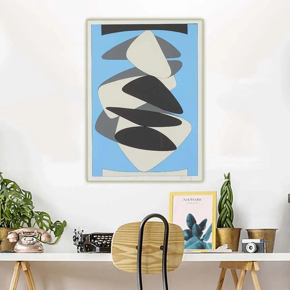 

Numbered XLXXVII by Victor Vasarely Optical Visual Art Canvas Oil Painting Aesthetics Picture Hanging Decor Home Decoration