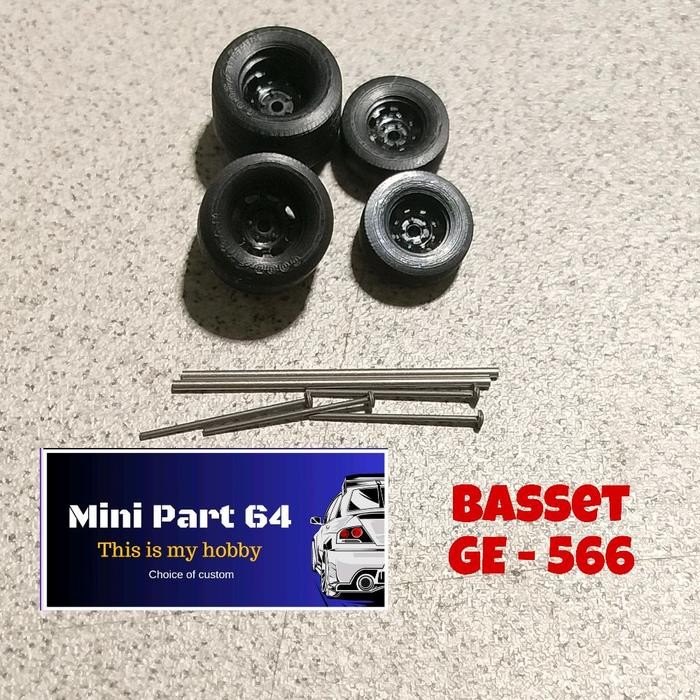 Diorama Diecast Ban Drag GE-566 Miniatur Skala 64