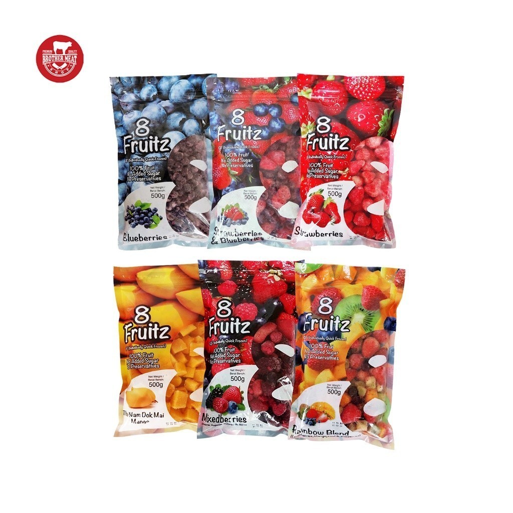 

8 Fruitz IQF Frozen Fruits Halal 100% MUI
