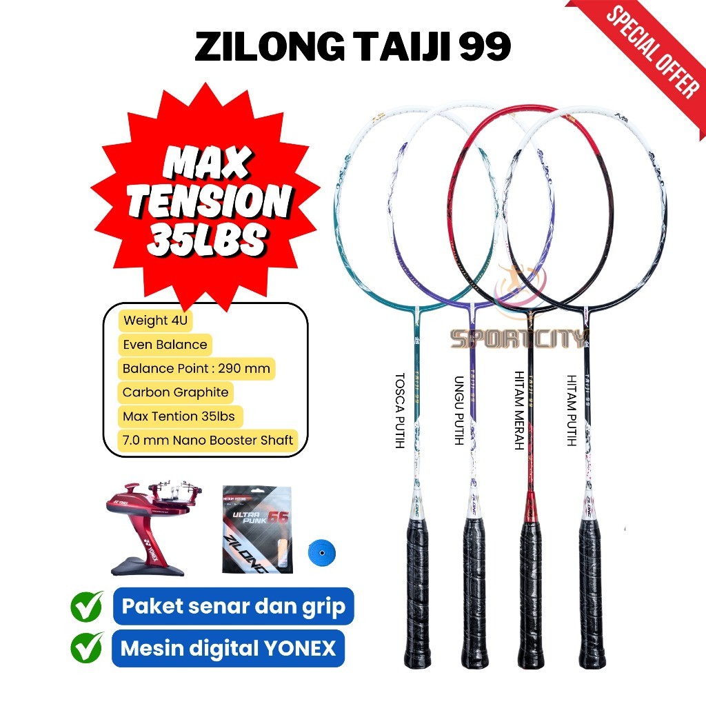 Raket Badminton ZILONG TAIJI 99 NEW 2025 / LORDGUN / SHENLONG Original