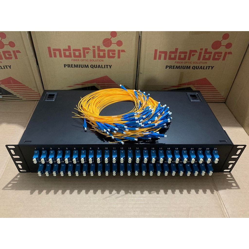 OTB 96 core LC Singlemode lengkap pigtail / OTB 96 port LC SM / OTB Fiber Optic
