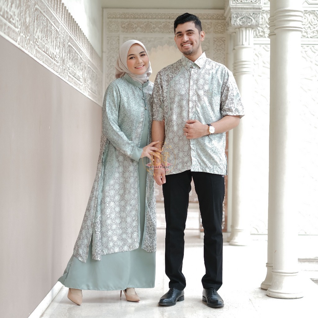 COUPLE OUTER GAMIS BATIK by diana Batik Trusmi