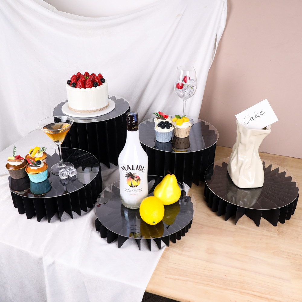 

5 pieces of cardboard display rack foldable column rack decorative room decoration graduation decoration birthday decoration