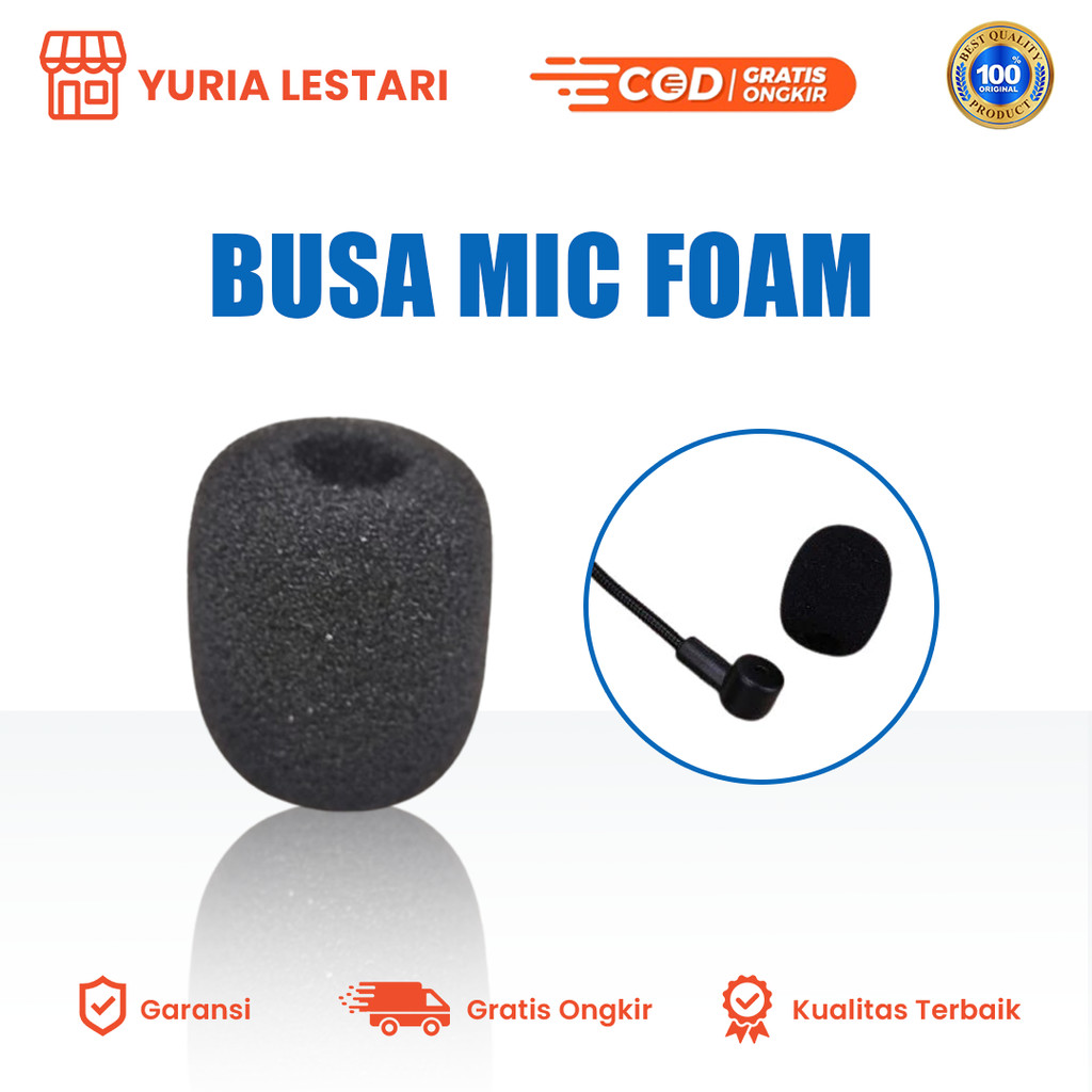Busa Mic Foam Mic Busa Microphone Gaming Cover Mic Headset Clip On