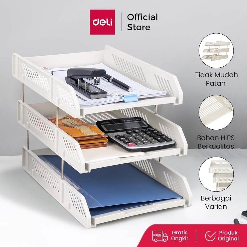 

PROMO Deli Tempat File Kualitas Tinggi, 2 dan 3 Tingkat 26,8x33,6 E9208 E9209