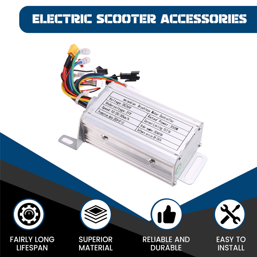 36V 350W Brushless Controller+Bluetooth Meter+Light+Accelerator+Cover Kit for Xiaomi M365/M365 Pro E