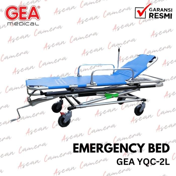 GEA YQC 2L EMERGENCY BED /TANDU RANJANG UGD DARURAT BRANKAR DORONG UGD