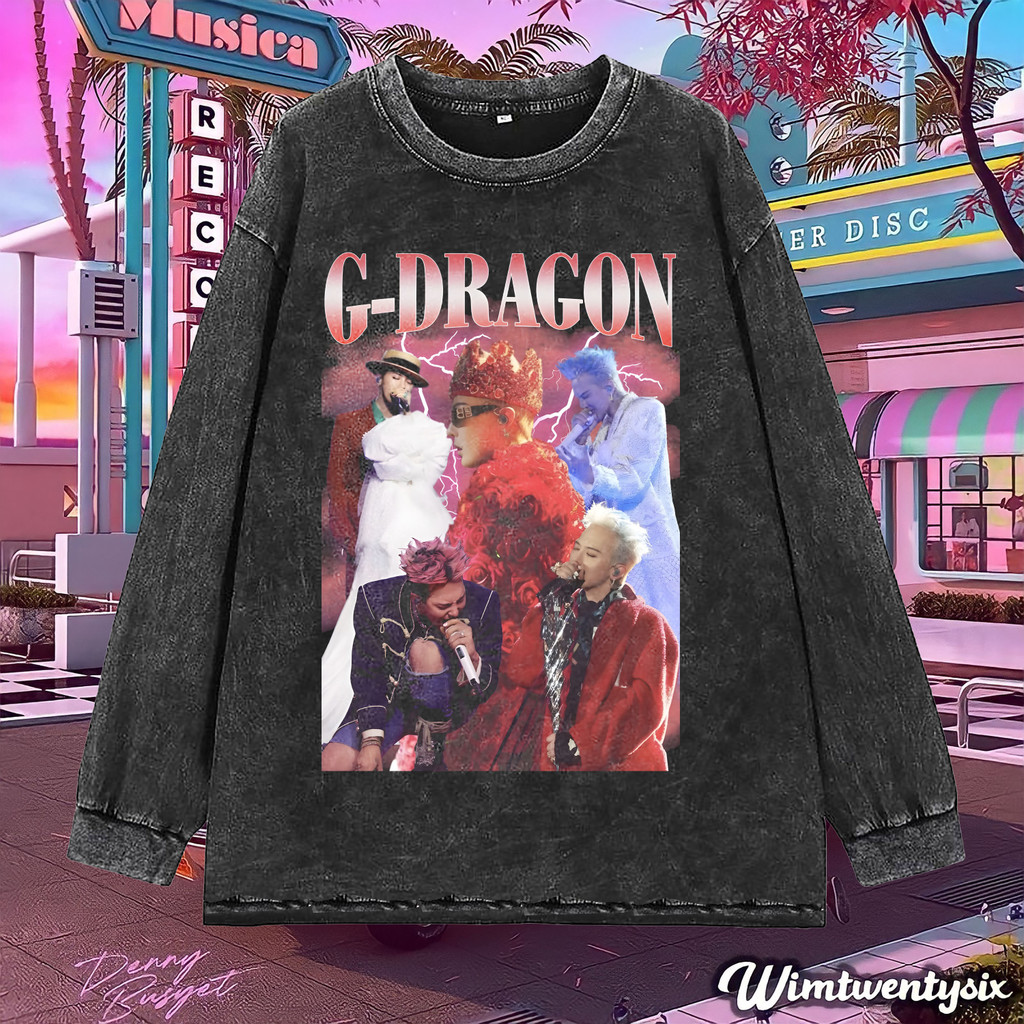 wimtwentysix "G-Dragon" oversize longsleeve | kaos oversize | washed | t-shirt oversized | vintage t