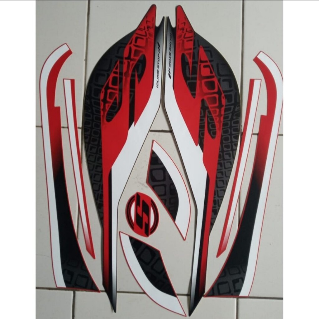 Striping Ori body Honda Scoopy sporty fi 2019 stiker bawaan original bodi honda scopy stylish scoopy