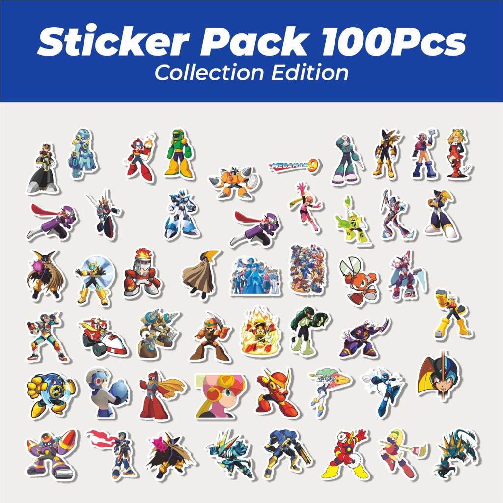 

Hot Stiker Capsom Series Megaman Universe Character Mix 1 Lucu Anti Air Stikers Berperekat Waterproof Sticker Decal Buat Motor Helm Buku Journal Koper Casing HP Laptop Botol Minum