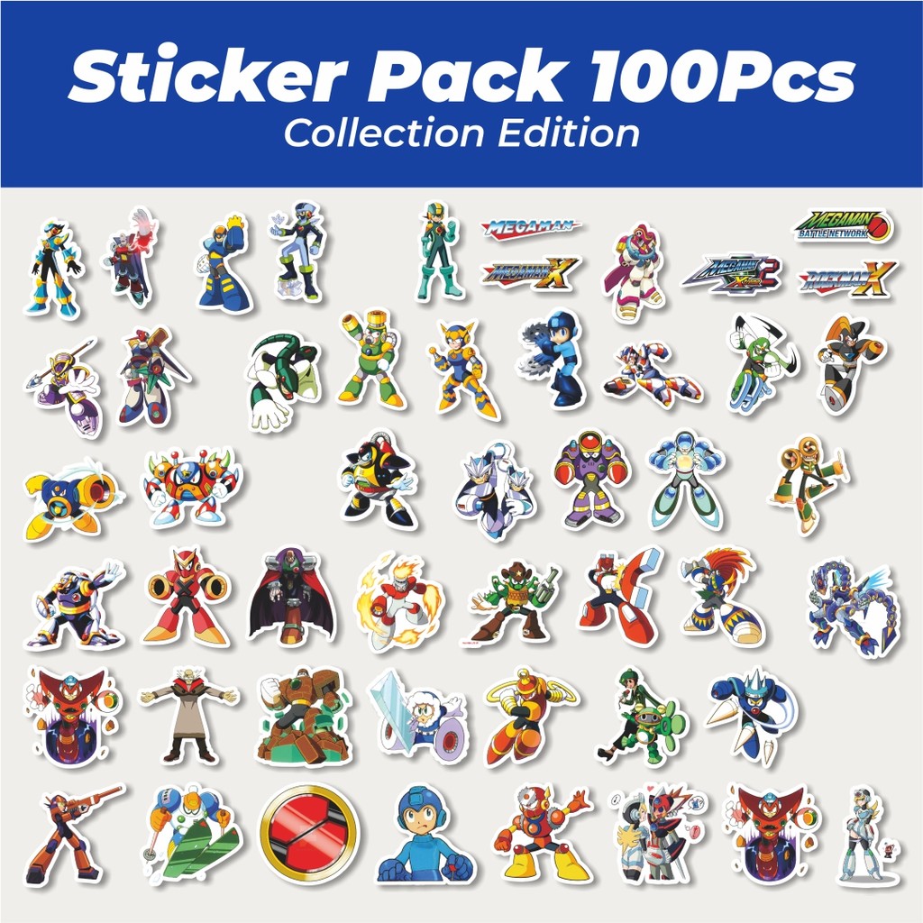 

Hot Stiker Capsom Series Megaman Universe Character Mix 4 Lucu Anti Air Stikers Berperekat Waterproof Sticker Decal Buat Motor Helm Buku Journal Koper Casing HP Laptop Botol Minum