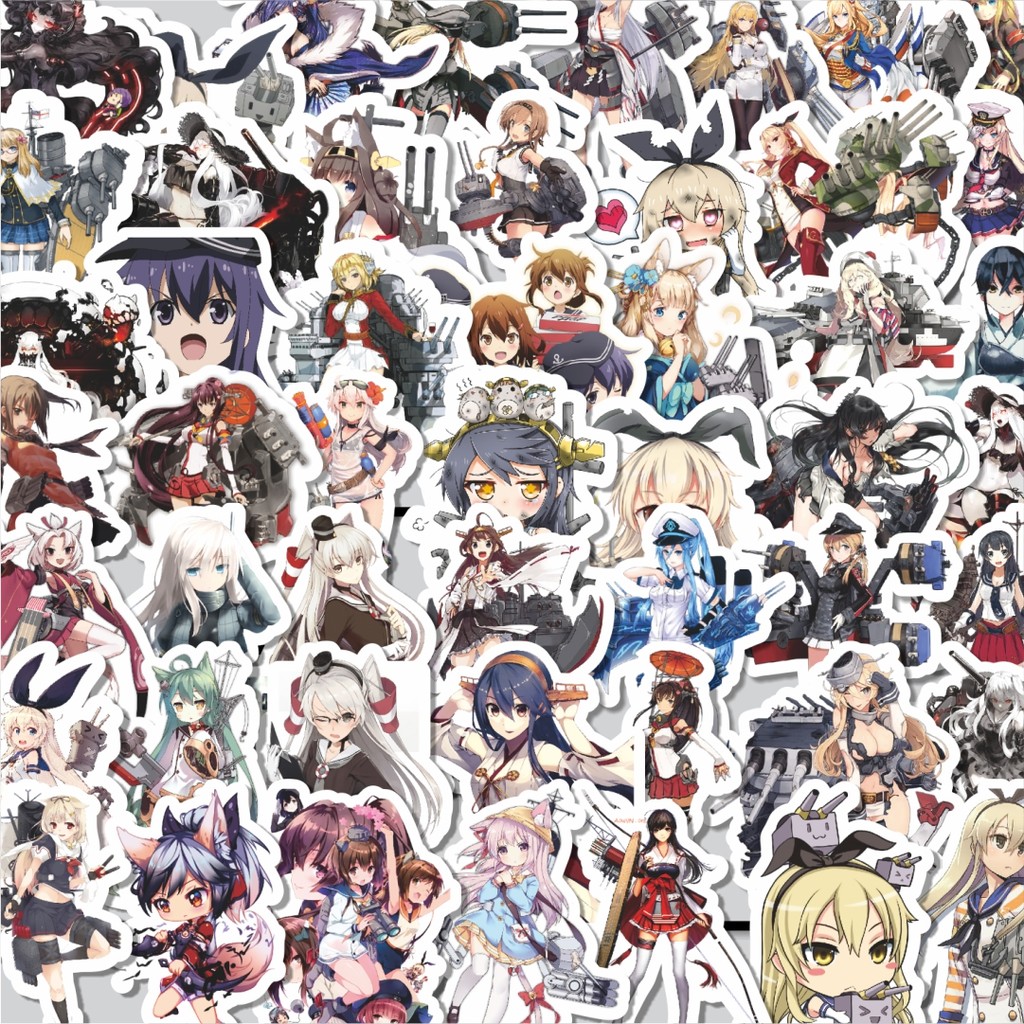 

Stiker Cutting Pack Stiker Anime Game Series Kantai Collection Character 5 Isi 100Pcs Series Aesthetic Lucu Keren Untuk Koper Bahan Vynil