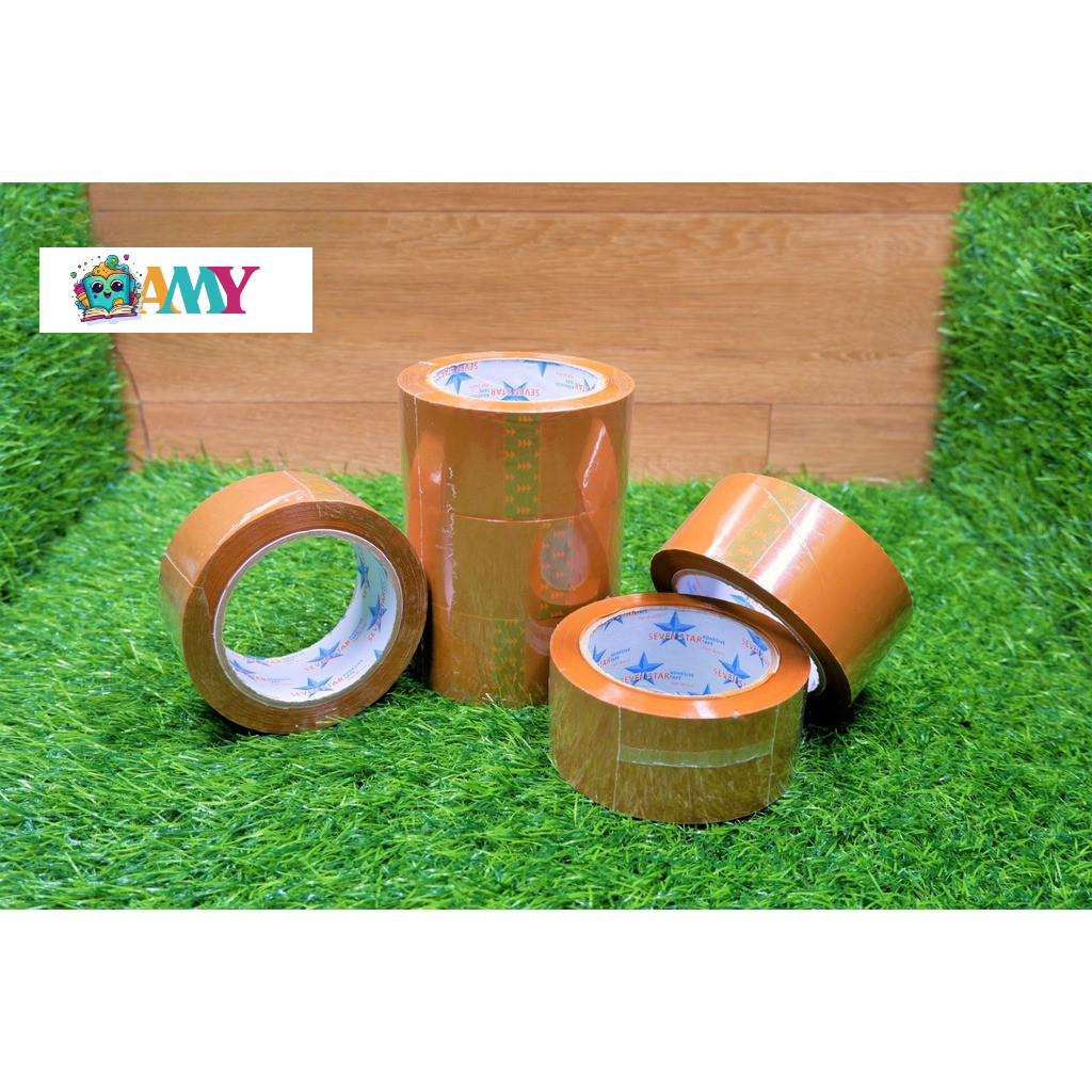 

SEVEN STAR LAKBAN COKLAT 2INCH 6ROLL/SLOP AMY STASIONARY