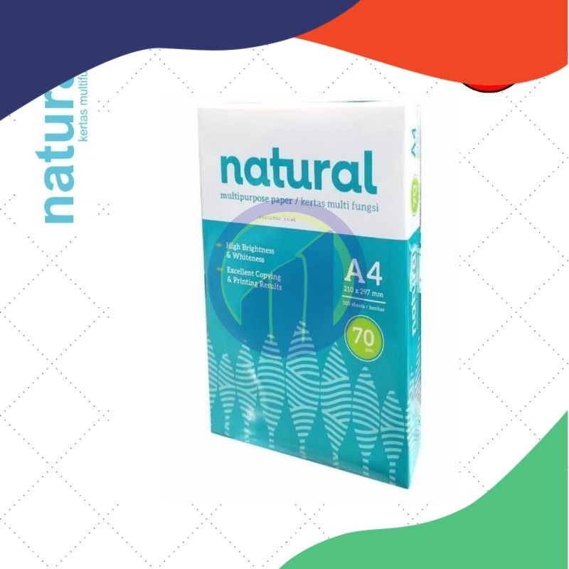 

(RIM) KERTAS HVS A4 NATURAL 70 GSM