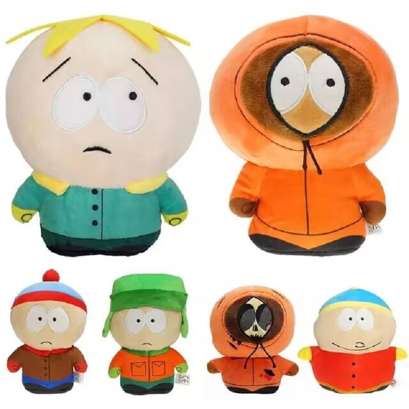 New 20cm SouthPark Plush Toys Cartoon Doll Stan Kyle Kenny Kawaii Cartoon Plush Dolls Baby Boy Girl 
