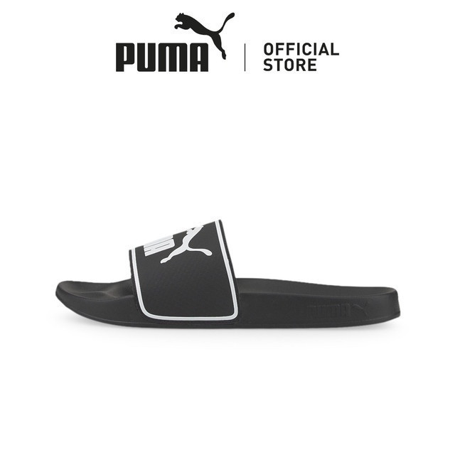 PUMA Sandal Leadcat 2.0 Black, Sendal Pria Wanita Harian Slop, Unisex Anti-Slip Daily Casual Slip-On