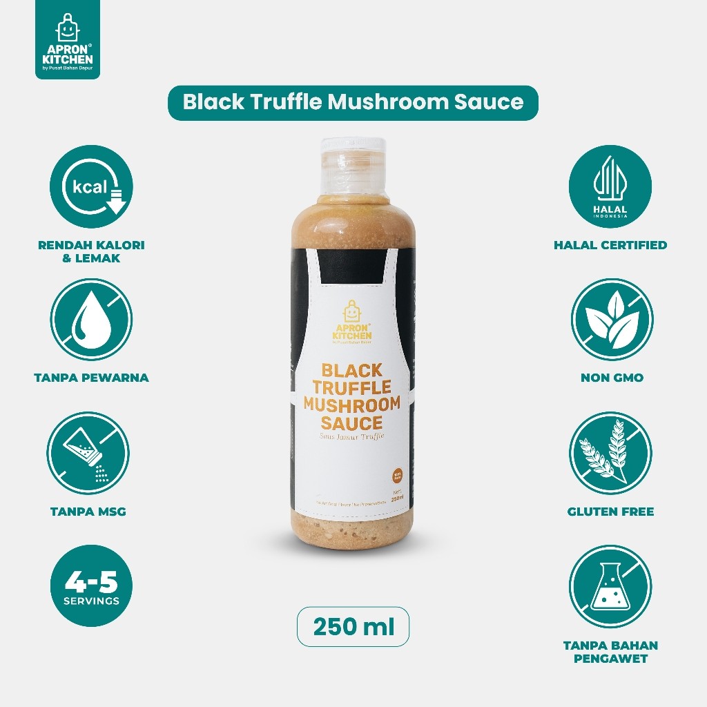 

Apron Kitchen Truffle Mushroom Saus Jamur Bumbu Masak 250ml