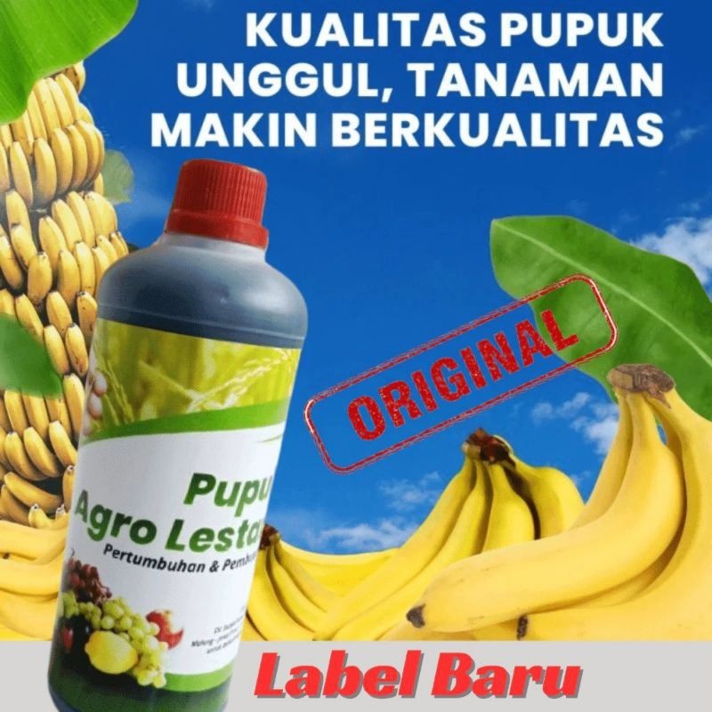 Pupuk AGRO LESTARI Kemasan 1 Liter - Pupuk Cair Organik - Pupuk Pertumbuhan dan Pembuahan