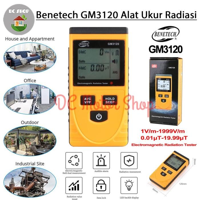 Benetech GM3120 Alat Pendeteksi Radiasi Detektor Alat Ukur Radiasi Ori
