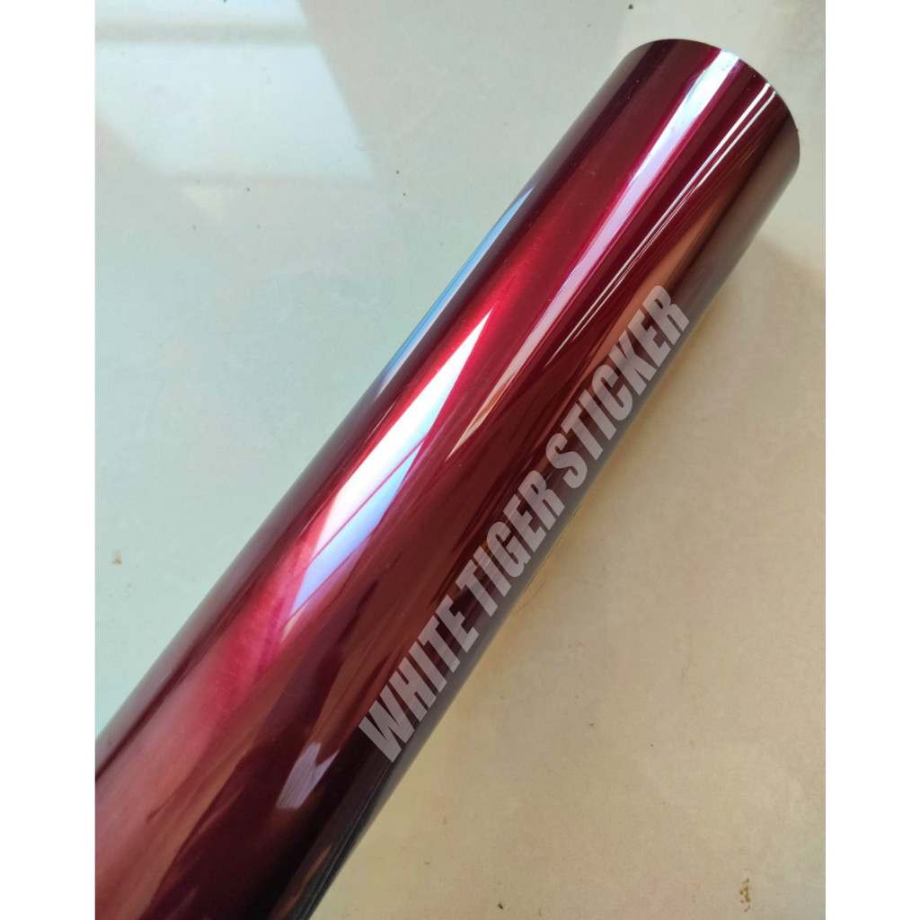 PROMO SKOTLET STIKER MOTOR DARK RED METALIK CANDY SKOTLET MERAH TUA METALIK CANDY SCOTLITE DARK RED 