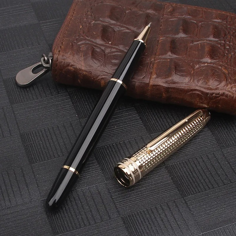 

Limited Edition Deep Blue Silver Cap High Quality Rollerball Ballpoint Pen MB Writing Office Office Supplies With Serial Number