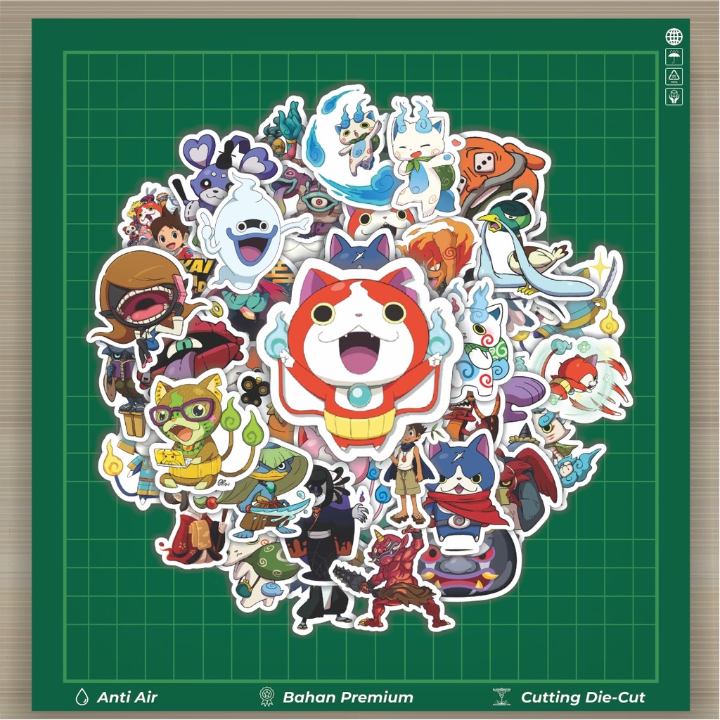 

HOT 50 PCS STIKER Game Series Yokai Watch Mix 1 Fashion Cars Decal Dingin Kartu Album Custom Vinyl Anti Air- Sticker Aesthetic Buku Journal Koper Casing HP Tablet Laptop Helm Motor Botol Minum