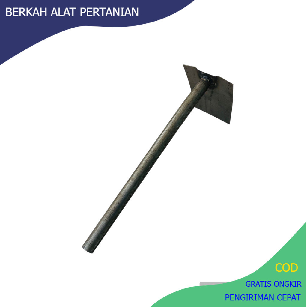 Cangkul kecil gagang pipa/pacul mini gagang besi/kored rumput/kored baja rumput kokoh anti copot