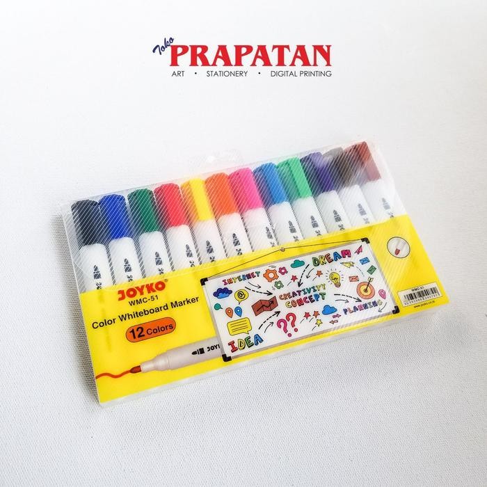 

Joyko Color Whiteboard Marker WMC-51/ Spidol Warna Papan Tulis - Warna