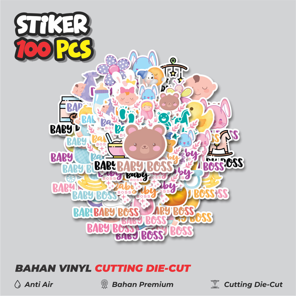 

Terbaru! 50 pcs Stiker Aesthetic Series Baby Boss Dekorasi Lucu Kreatif untuk Notebook, Skateboard, HP