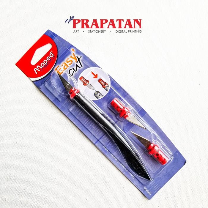 

Maped Pisau Scalpel Easy Cut Cutter | Alat Potong Pen Cutter
