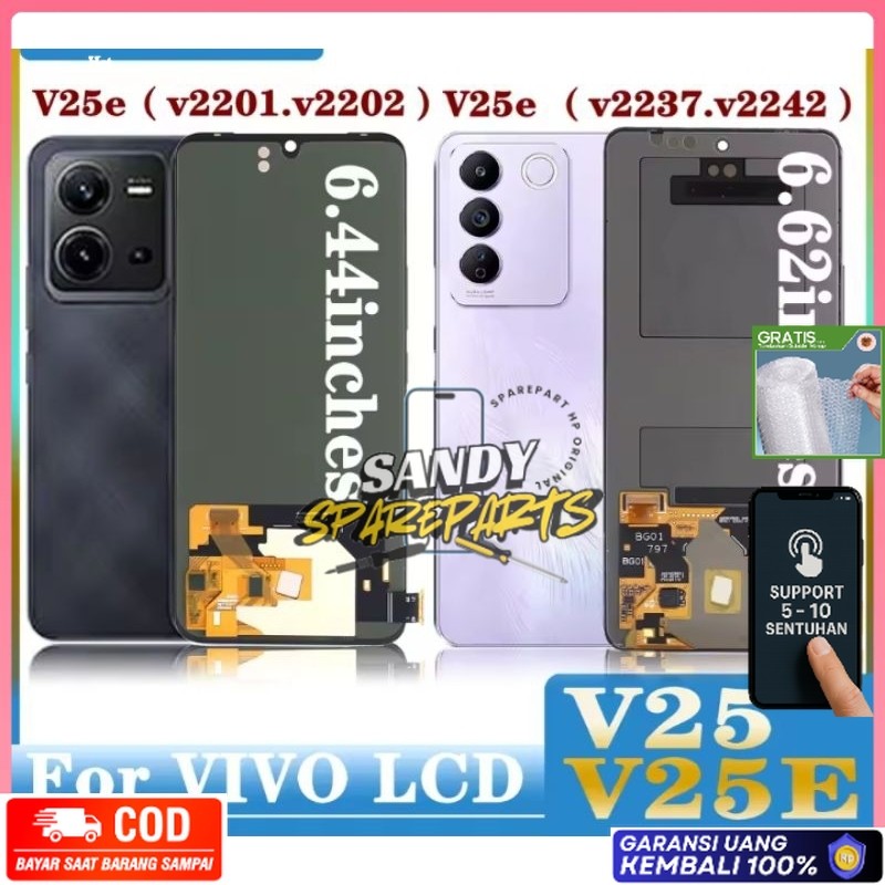 GARANSI READY Lcd Fullset Frame Vivo V25 Vivo V25e V2201 V2237 Sudah Tes SEPERTI BAWAAN COPOTAN