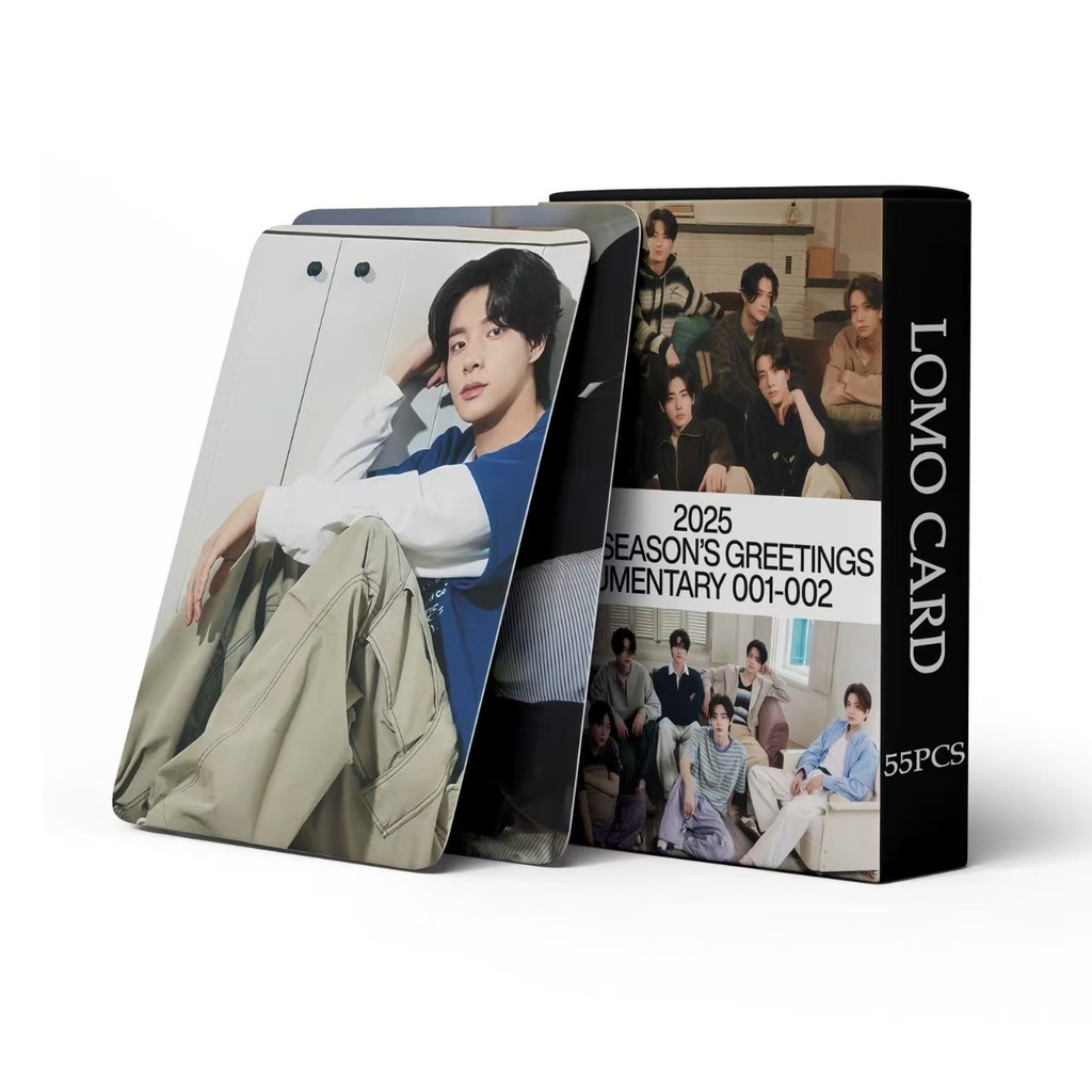 

55Pcs KPOP Idol Boy New Album 2025 SEASON'S GREETINGS Lomo Cards HD Printd Photo Cards HEESEUNG JAY JAKE SUNGHOON Fans Gifts