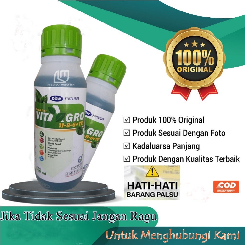 Pupuk NPK Cair Vitagrow DGW Fertilizer Pemacu Pertumbuhan Tanaman
