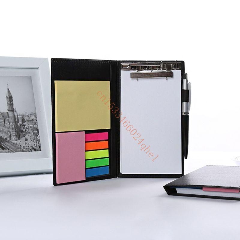 

for Creative Sticky Notes Notepad Stationery Leather Diary Notebook with Pen Off 86HC