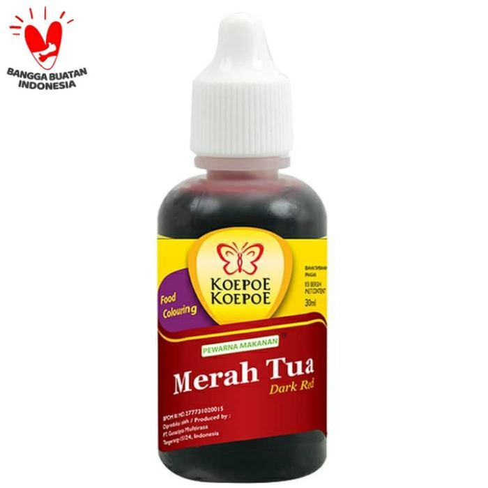 

Pewarna makanan merah tua koepoe koepoe alami