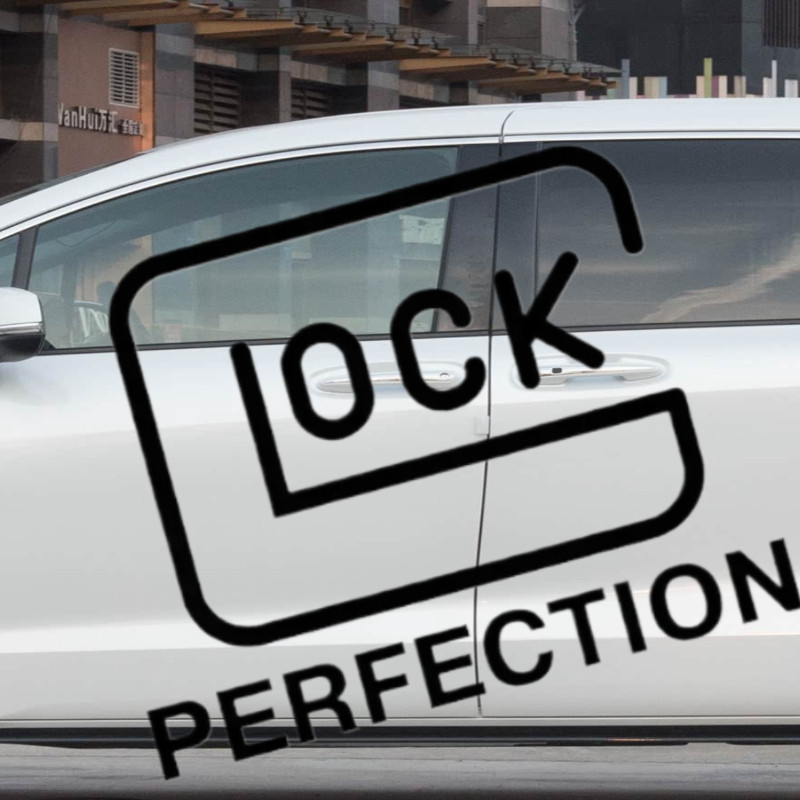 15cm*15cm,Car Styling Vinyl Motocycle Auto Window Body Tail Decal Stickers for GLOCK G18 PERFECTION