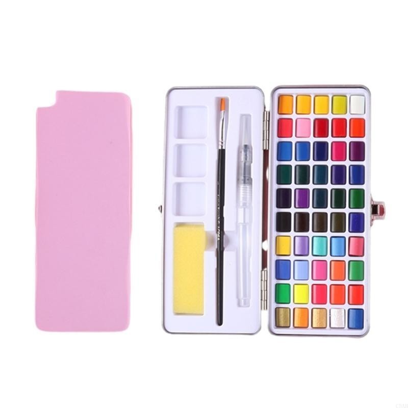 

C5AB 50/72/90/100 Colors Solid Watercolor Paint Set Pearlescent Pigment for Artists