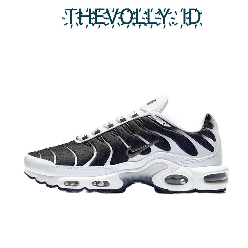 Sepatu Nike Airmax Plus TN Black White BNIB Original / Sneakers Pria