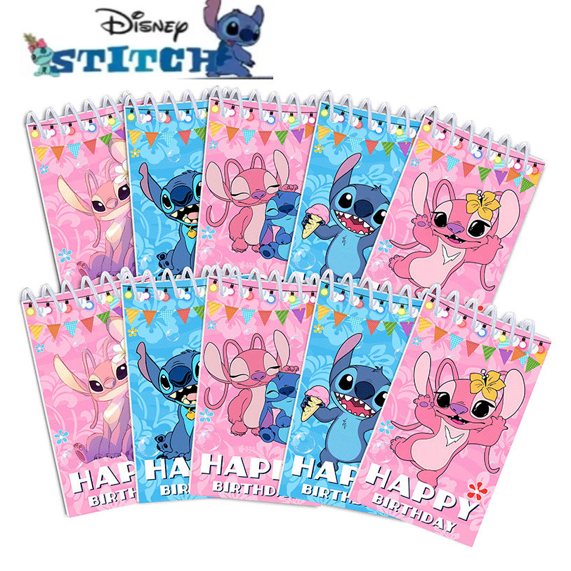 

10pcs Disney Cute Stitch Coil Notebook Children's Agenda Weekly Notepad Diary Student Study Supplies Boys Girls Christmas Gift