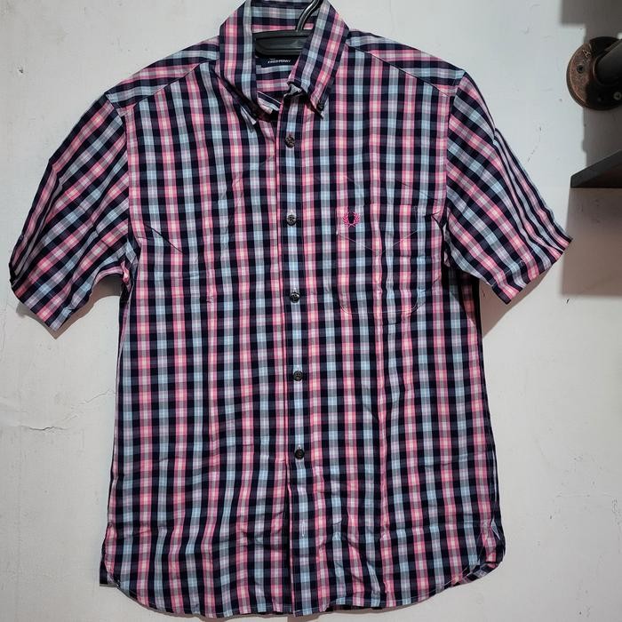 kemeja fred perry shirt lengan pendek second